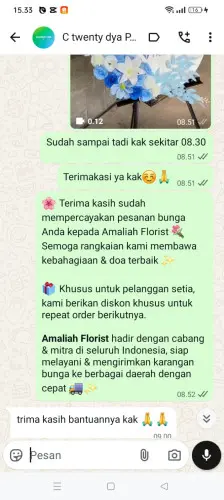 Testimonial Standing Flower saninten