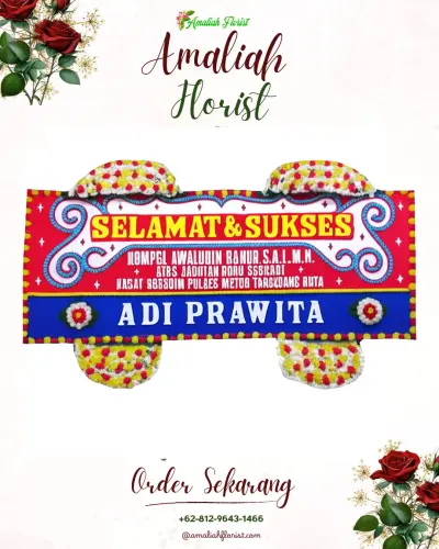 Karangan Bunga Ucapan Selamat saninten